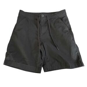 Eddie Bauer Womens Black Specially Dyed Drawstring Chino Shorts Size 4